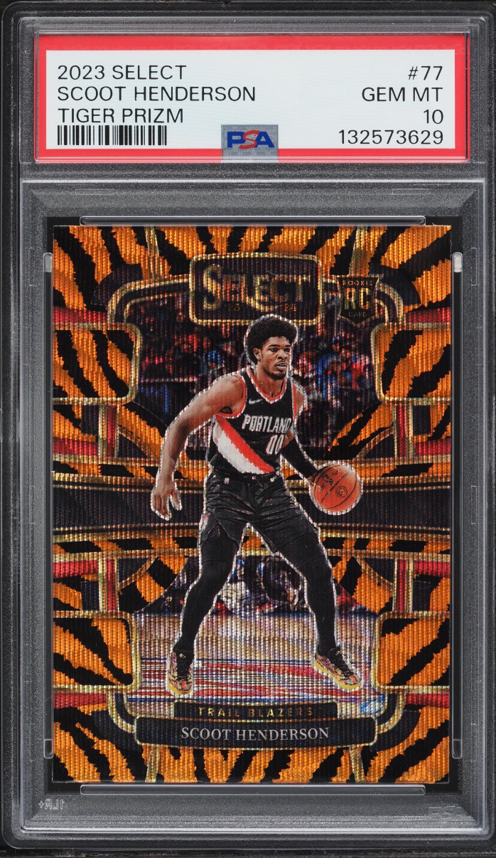 Scoot Henderson — 2023 Select Tiger Prizm PSA 10