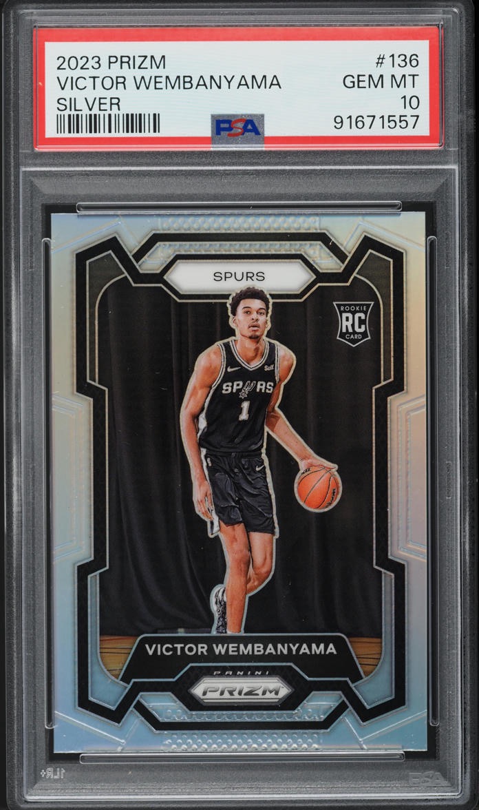 Victor Wembanyama — 2023 Prizm Silver #136 PSA 10